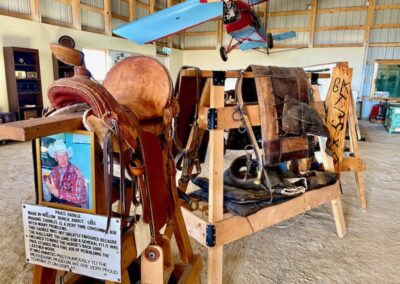 Saddle display in museum